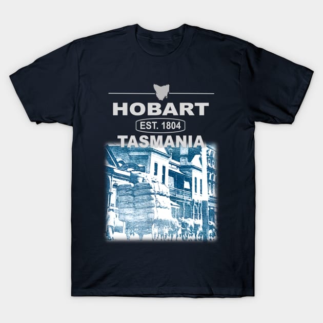 Hobart, Tasmania, Established 1804 T-Shirt by KC Morcom aka KCM Gems n Bling aka KCM Inspirations